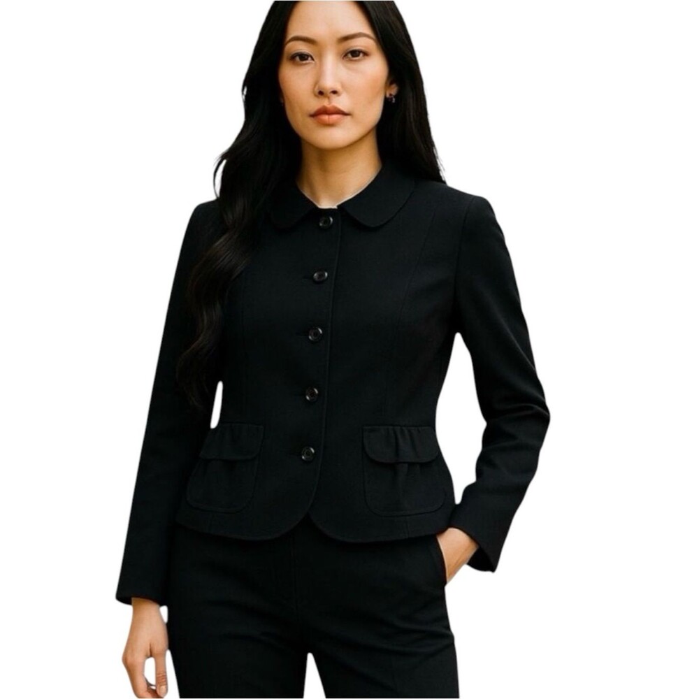 John Meyer Black Long Sleeve Jacket NWOT Size 10